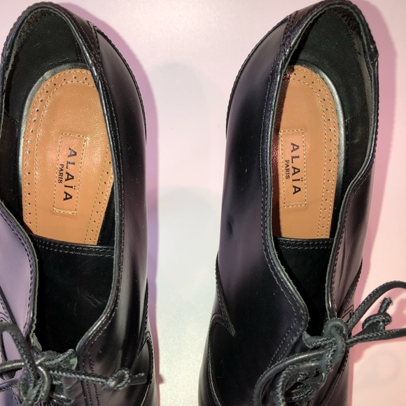 Alaia Paris Lug Sole Platform Booties Size 39 - Picture 4 of 8